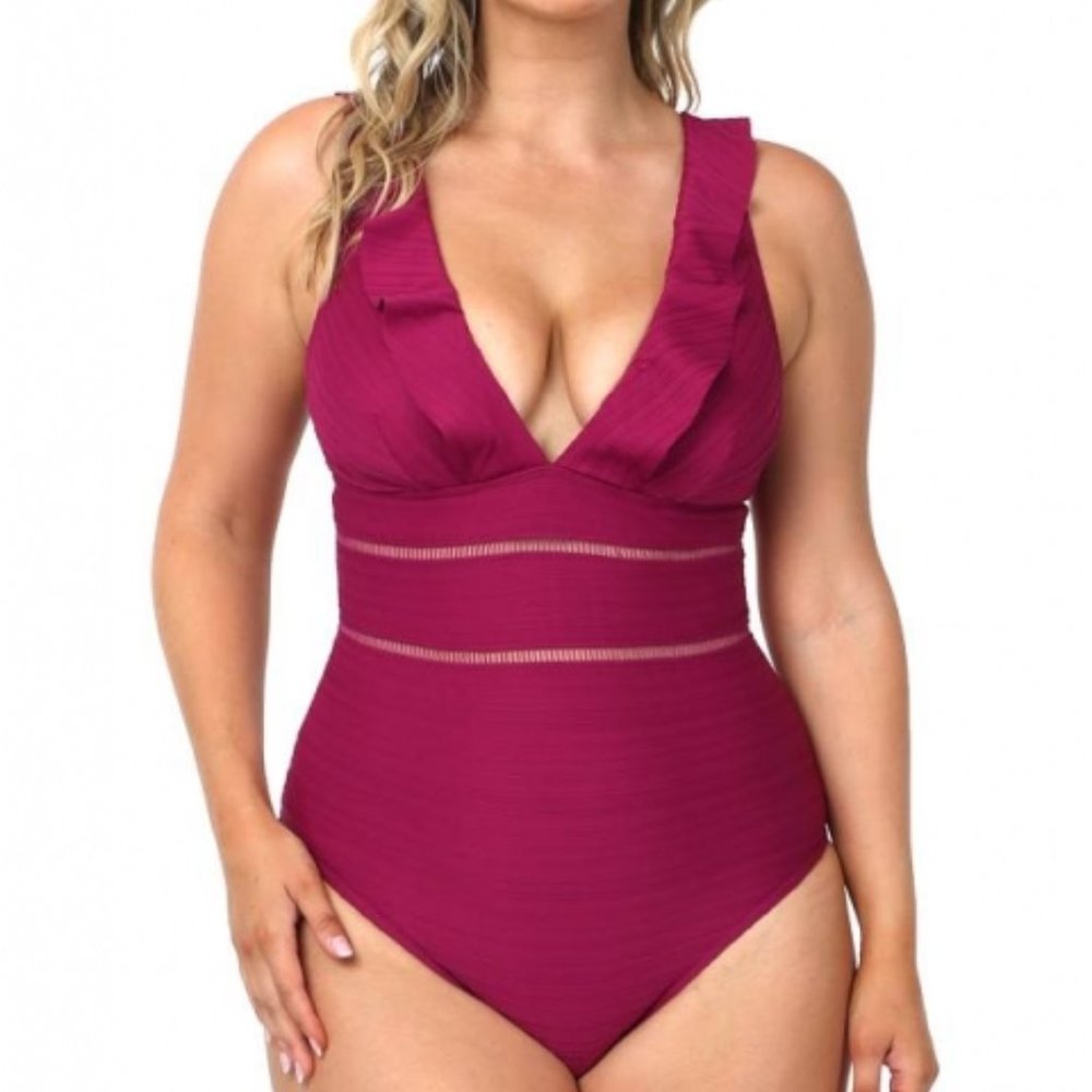 Sea Level Casablanca Spliced Frill One piece